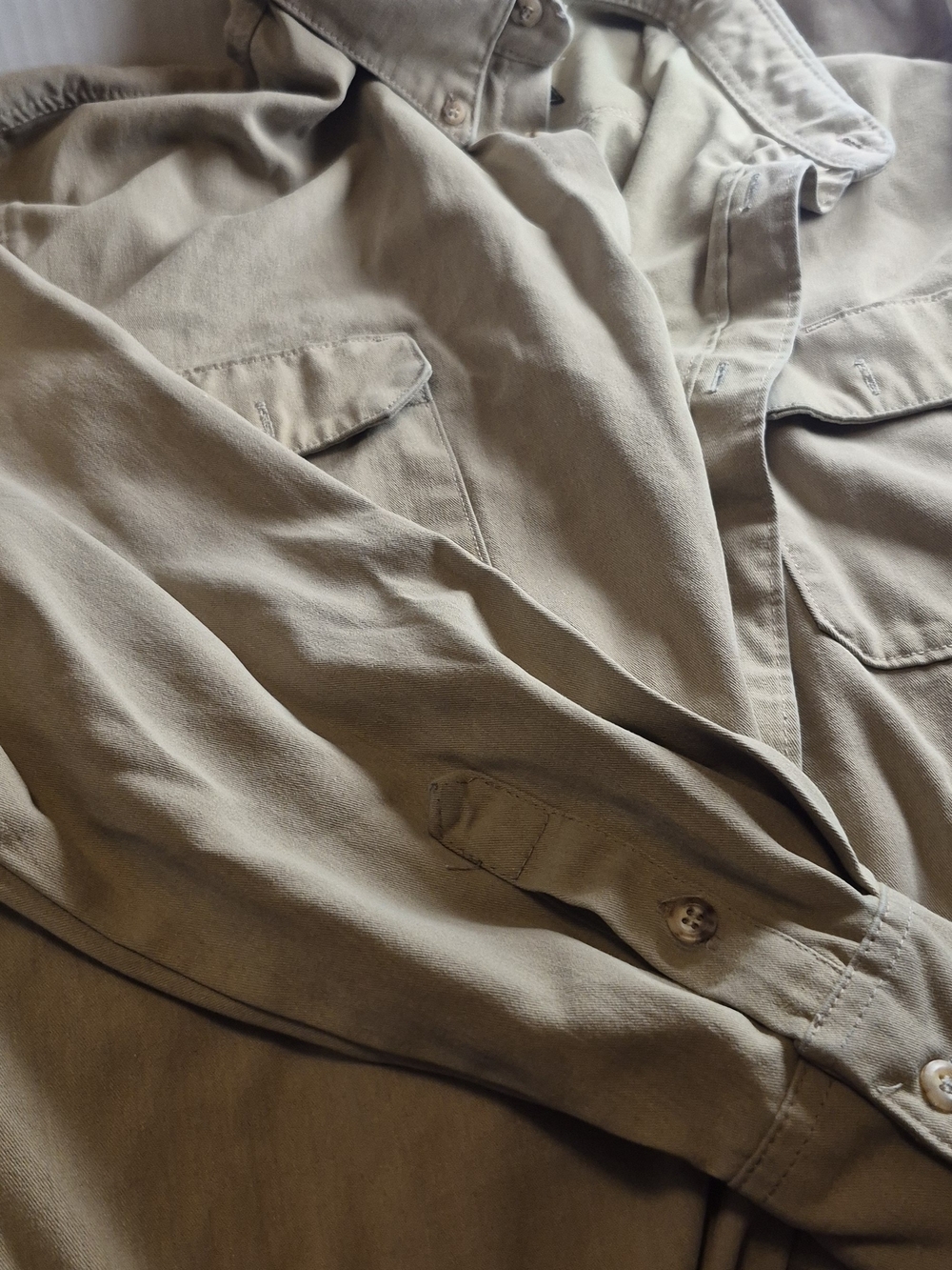 Men's Casual Lightweight Field Jacket in Olive Tan 2XL